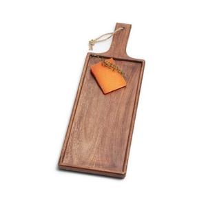 Planche à découper en bois robuste pour boucher et restaurant, avec une structure épaisse et un rebord renforcé - Product Image 2