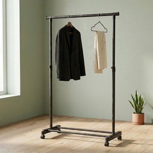 Iron Garment Rack Extendable Home Bedroom Gym Coat Stand Household Coat Rack Wholesale Single Metal Modern <b>Shopee</b> Sale-taiwan - Product Image 1