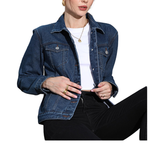 Chaqueta vaquera de mujer de alta calidad, manga larga, informal, estilos populares, para uso diario. - Product Image 5
