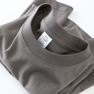 T-shirt en coton blanc pour homme, manches courtes, col rond, coupe classique, jersey décontracté, couleur unie, design simple - Product Image 3
