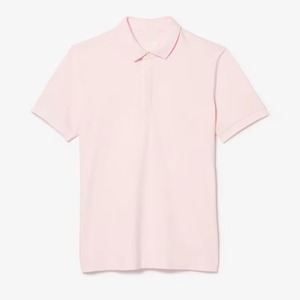 เสื้อยืดผู้ชายสีชมพูล้วน ผ้าฝ้ายพรีเมียม คอปกเรียบ แขนสั้น สำหรับเล่นกอล์ฟ ใส่สบาย ระบายอากาศได้ดี คุณภาพสูง เหมาะสำหรับฤดูร้อน - Product Image 1