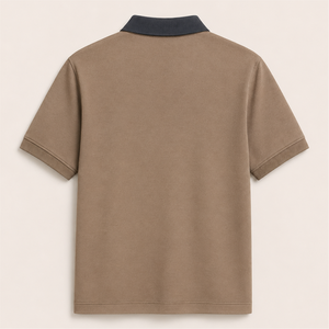 Polo pour homme avec logo personnalisé, de haute qualité, respirant, en coton piqué, manches courtes, coupe ajustée, décontracté, pour le golf, le sport et les affaires - Product Image 3