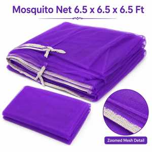มุ้งพับได้แบบพกพา ขนาด 6.5x6.5x6.5 ฟุต ทำจากโพลีเอสเตอร์ สำหรับเตียงคู่ ใช้ในบ้าน โรงแรม ตั้งแคมป์กลางแจ้ง มีขนาดควีนไซส์และคิงไซส์ให้เลือก - Product Image 3