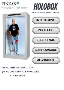 Affichage holographique 3D haute définition 86 pouces, dispositif interactif Holobox 3D avec écran tactile réactif pour la publicité commerciale - Product Image 3