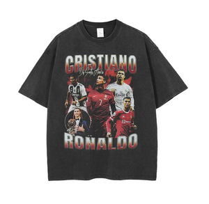 Camiseta de Algodón 100% con Lavado Ácido, Cuello Redondo, Hombros Caídos, Calidad Premium, Cómoda, AI-TS-34 - Product Image 1