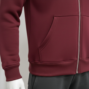 Sudaderas con capucha elegantes para hombre, diseño ligero y cálido, ajuste cómodo, sudaderas con capucha con cremallera, ideales para viajes y uso diario, de algodón - Product Image 6