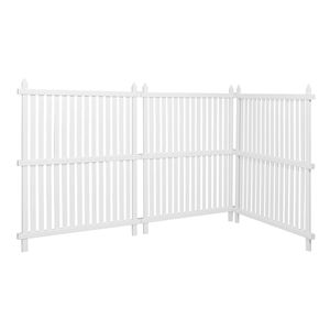 Mampara de privacidad exterior de 3 paneles 36 x 45, valla para aire acondicionado, estacas de suelo de 19.7, recinto para equipos de piscina, pantallas para puertas y ventanas - Product Image 1