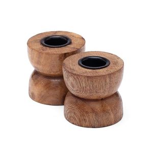 Modern Wooden Cube <b>Tealight</b> Candle <b>Holder</b> Handmade Decorative Tabletop Candle Stand Home Wedding Decor - Product Image 1