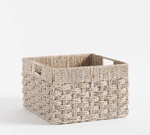 ตะกร้าเก็บของจากหญ้าทะเลแบบใหม่พร้อมฝาปิด ผลิตในเวียดนาม ราคาขายส่ง รับผลิตแบบ OEM ODM หลากสี - Product Image 3