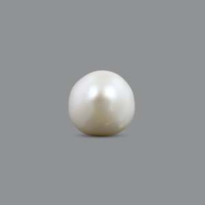 Loose Keshi Pearl 4.85 Carat Sky Blue Oval Cabochon Faceted Cut Gemstone for Fine Jewelry - Product Image 1