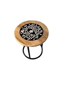 2024 Hottest Design Amazing Stool Wholesale Resin Inlay Modern Good Quality Living Room Unique Stool <b>Stand</b> for Bedroom Lobby - Product Image 6