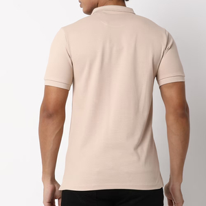 Algodón 100% de Alta Calidad al por Mayor para Camiseta Polo, Diseño Personalizable con Logotipo, Antiarrugas, Tejido de Punto con Patrón Sólido - Product Image 4