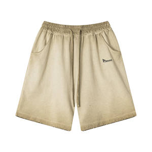 Men's <b>Vintage</b> 100% Cotton Elastic Waist Hip Hop Custom Logo High Quality Casual Cargo Swim <b>Trunks</b> Gym Basketball Running Sport - Product Image 5