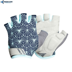 Gants de cyclisme d'été personnalisés avec logo, poignées en PU, rembourrage en gel antichoc, design demi-doigts pour VTT et vélos de route - Product Image 6