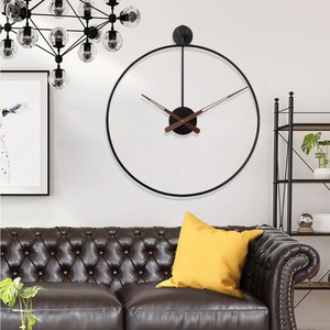 Handmade Metal <b>Wall</b> <b>Clock</b> <b>Decorative</b> Silent Quartz Hanging <b>Clock</b> for Living Room At Best Price - Product Image 2