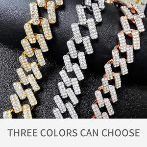 <b>Iced</b> <b>Out</b> Cuban Link Moissanite Necklace 925 Sterling Silver <b>Chain</b> Round Brilliant Cut Hip Hop Jewelry - Product Image 5