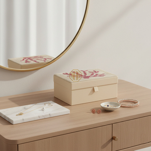 Decorative Handmade Beaded Jewelry <b>Box</b> <b>Floral</b> Lid 1-3L Capacity Uttar Pradesh Origin NOORIMS AKBAR HANDICRAFTS Brand Storage - Product Image 2