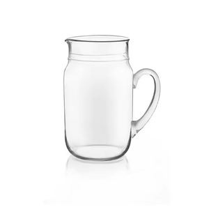 Jarra de Vidrio Moderna para Agua, Jugo, Té Helado y Bebidas Refrescantes de Verano en Casa u Oficina - Product Image 1