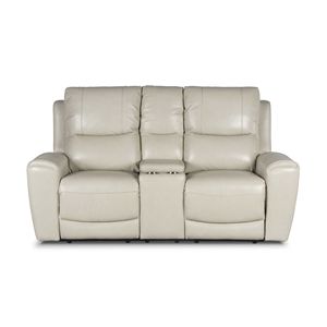 Poltrona reclinabile potente in pelle stile contemporaneo con portabicchieri di ricarica USB per Console di archiviazione nascosta Comfort - Product Image 2