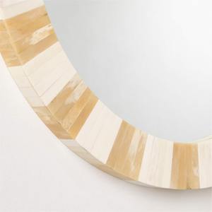 Espejo Decorativo de Pared con Marco de Marfil, Diseño Moderno Hecho a Mano, el Más Vendido, Incrustaciones de Hueso para Decoración del Hogar, Última Forma de Espejo Colgante de Pared - Product Image 2