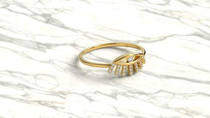 Modern 18K Gold Protection Eye <b>Ring</b> Round Diamond Starburst Band <b>Dainty</b> Stackable Statement <b>Ring</b> Fine Jewelry Gift for Women - Product Image 3