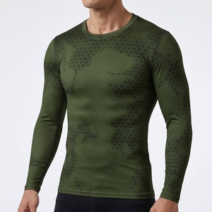 Camiseta de compresión con diseño del Pentágono, jersey de manga larga para deportes y gimnasio, proveedor a precio de fábrica, ideal para el desarrollo muscular. - Product Image 1