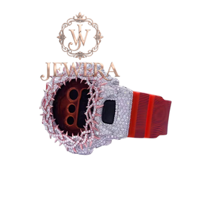 Most Selling Fully Iced Out Moissanite <b>Rubber</b> Diamond <b>Watch</b> for Street Style Weddings and Trendy Gifting Available for Sale - Product Image 2