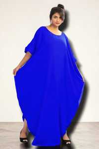 Vestido Kaftan Islámico Awais House Bride, Corte A, Georgette, Cristal, Simple, Largo hasta el Suelo, Mangas Largas, para Bodas, Festivales de Verano, Eid - Product Image 5