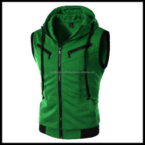 Chaleco de Forro Polar con Capucha para Hombre, Nuevo, Corte Regular, Informal, 100% Algodón, Color Sólido, Moda Urbana - Product Image 5