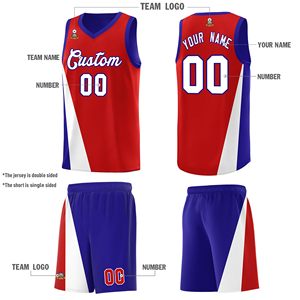Custom New Design logo High Quality Sports Sublimation Youth Reversible Basketball Uniform Set Made In Pakistan - Product Image 3
