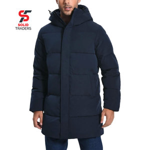 Solid Trader High Density Outer Shell Thermal Efficiency Cozy <b>Padded</b> Clothing <b>Long</b> Puffer Jacket - Product Image 1