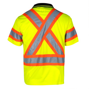 Camiseta Polo de Alta Visibilidad con Logotipo Personalizado, Ropa de Seguridad Reflectante, Camiseta Polo de Manga Corta, Camisetas Reflectantes de Trabajo para Hombre - Product Image 2