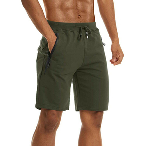 Men's Casual Athletic Gym Jogger Training Board <b>Shorts</b> Mid-Waist Fitness Clothing with <b>Zip</b> <b>Pocket</b> Canvas Pattern Print - Product Image 1