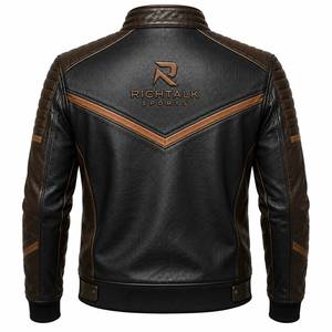Veste en cuir véritable pour homme, chaude pour l'hiver, écologique, séchage rapide, confortable, respirante, qualité supérieure, sur mesure - Product Image 2