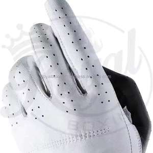 Gants de golf verts en cuir respirant et résistant pour activités de plein air, style personnalisé, doigts entiers - Product Image 2
