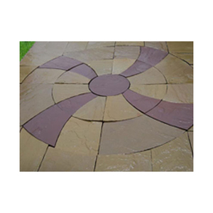 Premium Indian Sandstone Circle Patio <b>Paving</b> <b>Stones</b> for Villas Hotels Resorts and Commercial Landscaping Projects - Product Image 4
