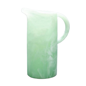 Pichet à eau classique artisanal en résine alimentaire à motif tourbillonnant coloré, couleur abricot, compatible lave-vaisselle, écologique, pour limonade - Product Image 2