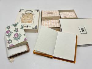 Carnets et journaux en papier faits à la main, en coton, style vintage, écologiques, papeterie artisanale, livres d'écriture reliés, vente en gros - Product Image 3