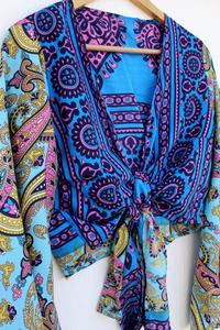 มาใหม่ล่าสุดแขนกระดิ่งผูกด้านบนฟลีทวูดแมคสตีฟ Nicks ฤดูร้อนพืชฮิปปี้ยอดนิยมสําหรับผู้หญิง - Product Image 2