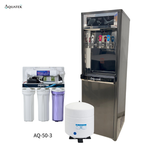 Distributeur d'eau facile à utiliser AQ-9113 avec interrupteur de sécurité, distributeur d'eau sur pied commercial pour hôtel 910W avec système RO (AQ-50-3) - Product Image 1
