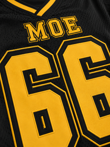 Custom Print Black Mesh Boxy Fit Varsity Breathable American Football Jersey <b>Y2K</b> Streetwear Oversized Blank Soccer Uniform <b>Shirt</b> - Product Image 3