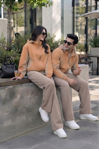 เสื้อแจ็คเก็ตกันลมแบบซิป ยูนิเซ็กส์ คอตั้ง แขนยาว ปักโลโก้ด้านหน้า ผลิตจากโพลีเอสเตอร์/คอตตอน สไตล์ลำลอง |   สีพีช สีส้ม และสีเบจ |   ขายส่งแบบ OEM/ODM - Product Image 4