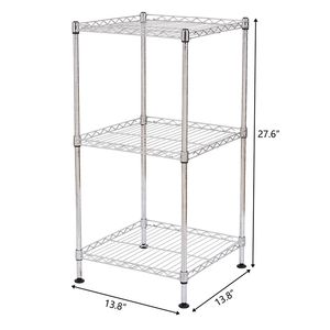 Scaffalatura a 3 Ripiani Regolabile in Filo Metallico per Uso Intensivo in Casa e Ufficio - Product Image 4