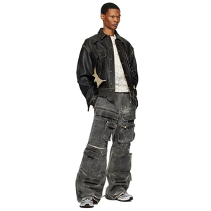 Pantalones Cargo Personalizados para Hombre, 100% Poliéster, Secado Rápido, Transpirables, Cintura Ajustable, Bolsillos en Contraste - Product Image 3