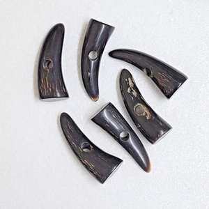 Botón de Cuerno de Búfalo Ecológico, Pulido, Religioso, Duradero, Hecho a Mano, de Primera Calidad, para Chaqueta, Diseño Minimalista, Artesanía Natural - Product Image 6