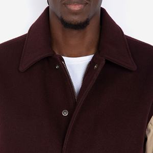 Veste de baseball Varsity personnalisée pour homme en polyester/coton gaufré, best-seller, avec logo frontal - Product Image 5