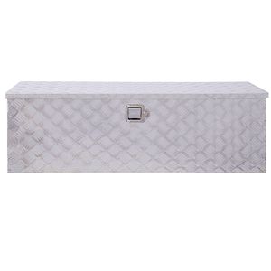 48-Inch Heavy Duty Aluminum Truck Bed <b>Tool</b> <b>Box</b> for Outdoor Trailer Pickup Storage or RV Underbody Organizer - Product Image 1