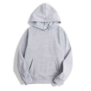 Sweat à capuche en molleton 100 % coton pour homme, coupe classique, respirant, avec poche avant personnalisable, 340 grammes, tricoté - Product Image 3