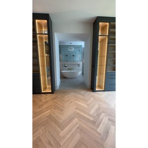 Suelo de Madera de Roble Europeo de Ingeniería, Diseño Espiga, 3 Capas, Roble Blanco, T&G, CARB P2 - Product Image 3