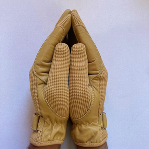 Guantes de equitación de cuero para exteriores, producto de color sólido, transpirables, guantes de protección ecuestre. - Product Image 2